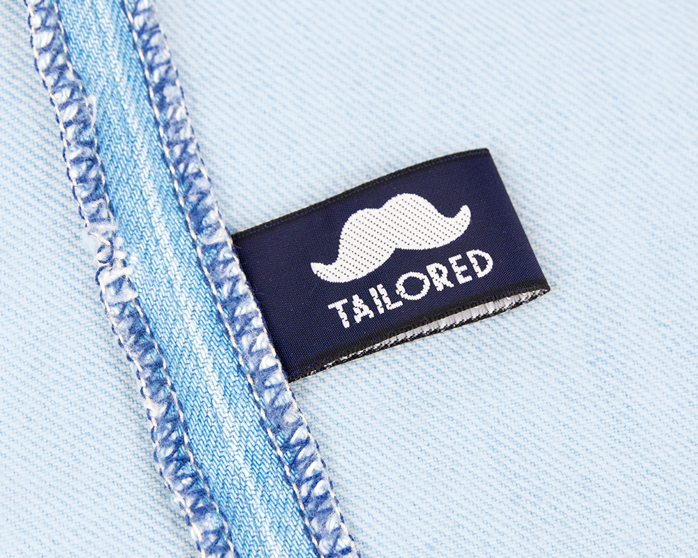 Clothing label with your own custom logo 15mm